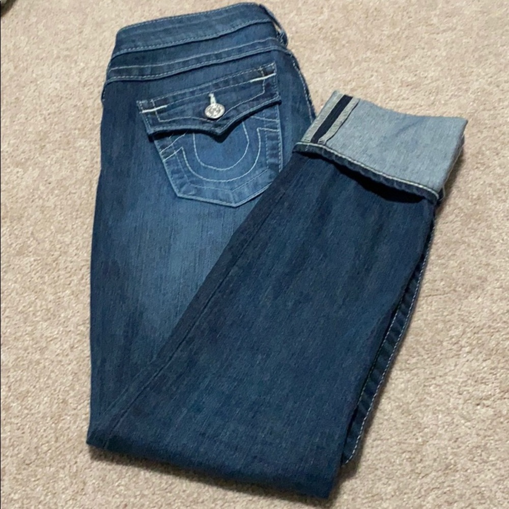 True Religion Women's Dark Blue Skinny Jeans